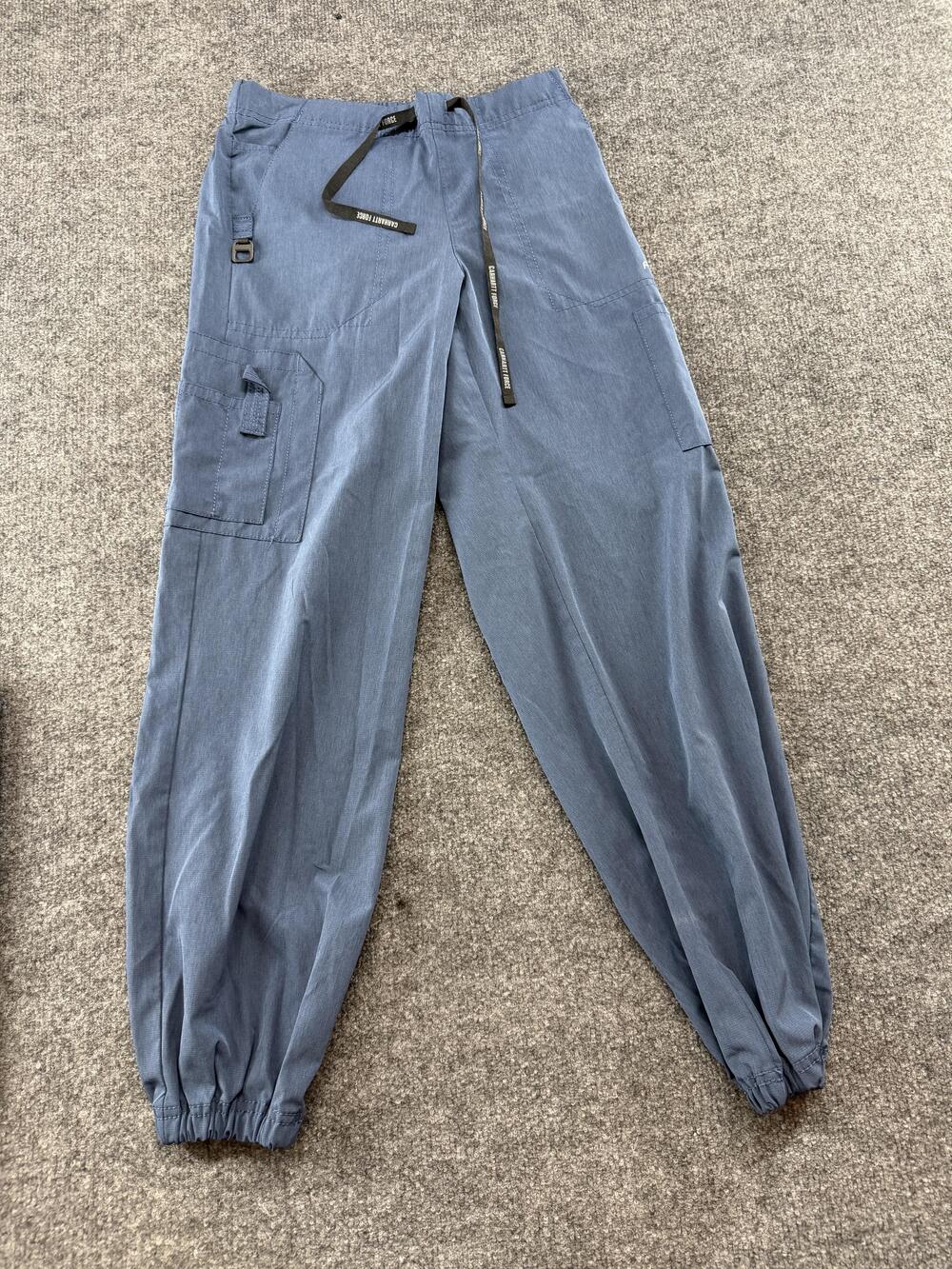 Carhartt Force Pants Womens Petite XS Blue Jogger Elastic Cuffs Workwear Utility